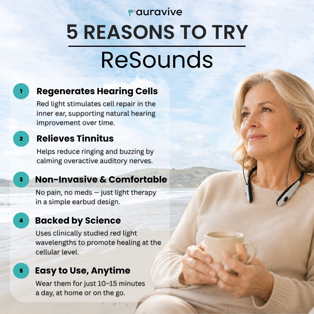 ReSounds – Red Light Therapy Ear Plugs
